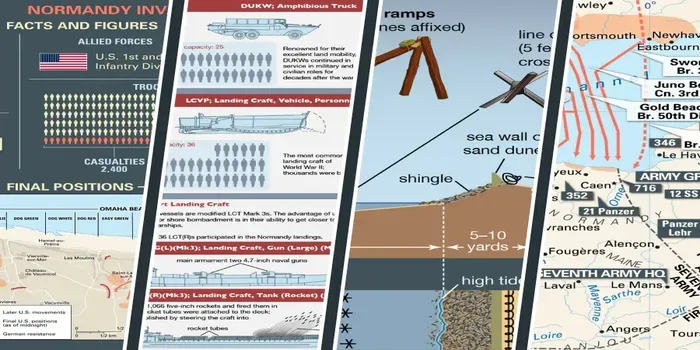 10 Infographics that Explain the Normandy Invasion During World War II